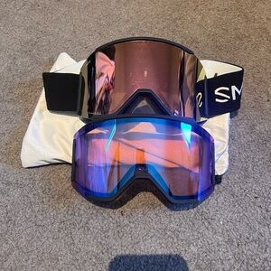 Smith squad mag chroma pop rose gold goggles